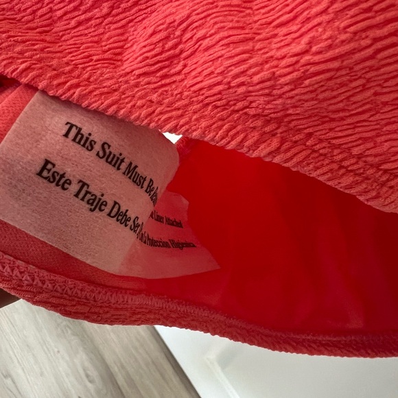 🔵 Womens Crepe Bralette Tie-Front One Piece Swimsuit - Shade & Shore NWT sz MED - Picture 12 of 14